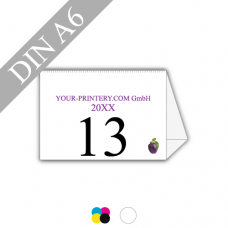 Tischkalender | 135g Bilderdruckpapier weiss | DIN A6 | 13 Blatt | 4/0-farbig
